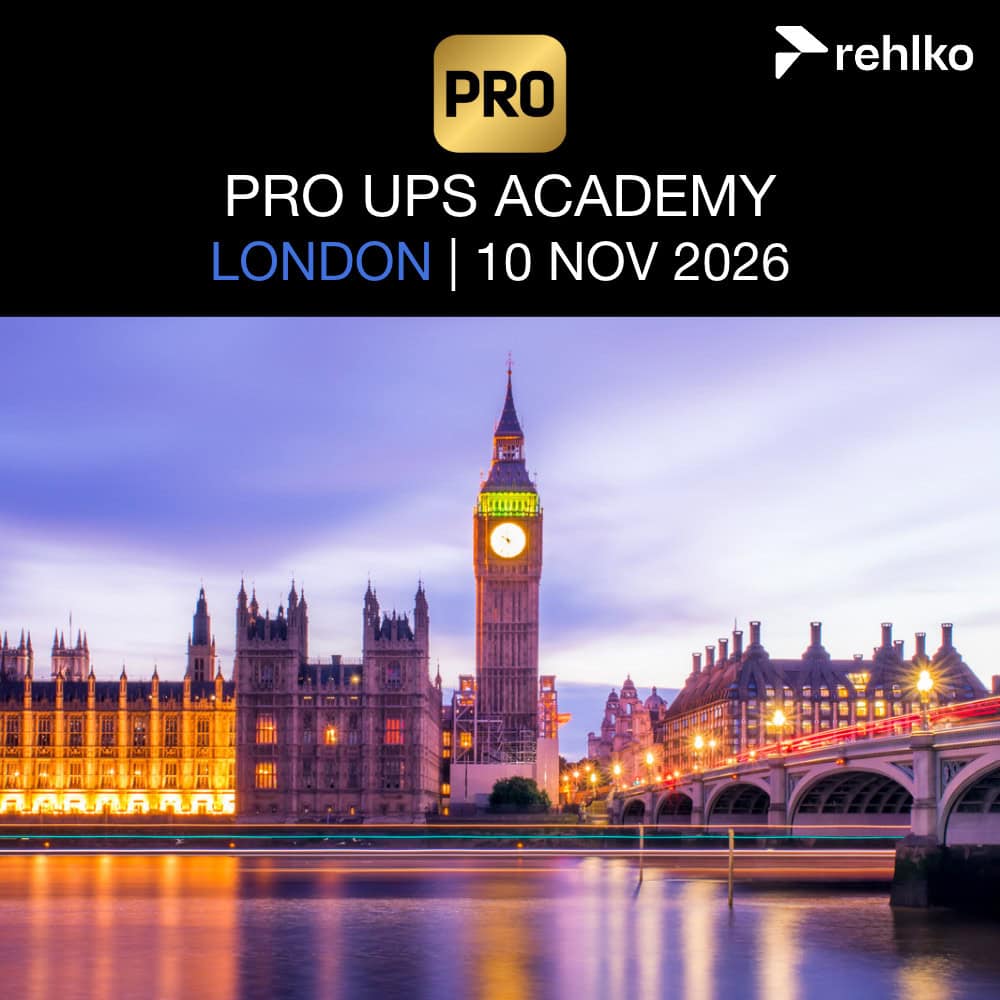 London | PRO UPS Training Academy | 10 Nov 2026